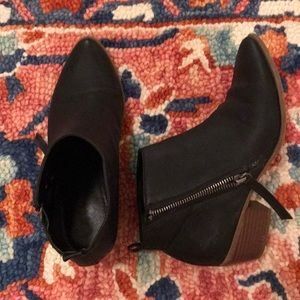 Black ankle booties